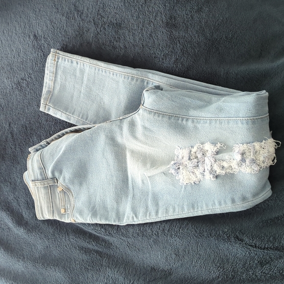 High Waisted Distressed Skinny Jeans - Picture 2 of 2